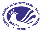 Logo WSHE w Brzegu