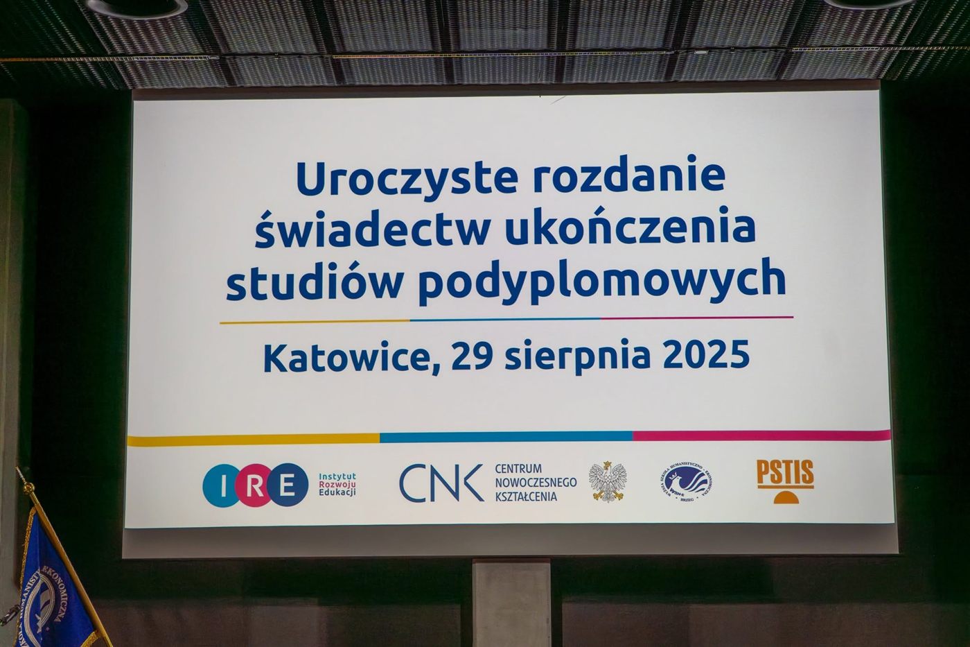 Uroczyste rozdanie świadectw ukończenia studiów podyplomowych — Katowice, sierpień 2025